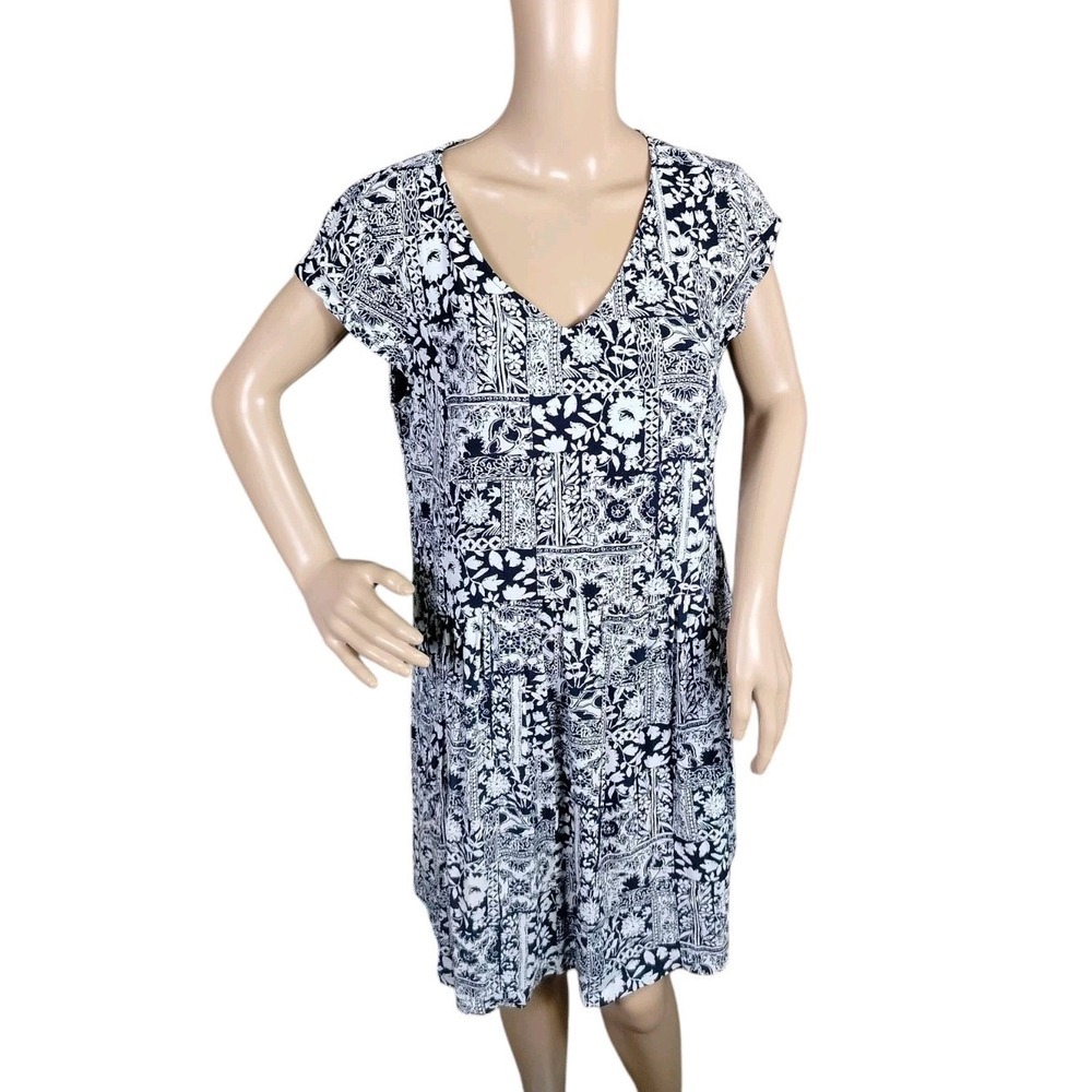 Garnet Hill Dress Women's 12 Multicolored Summer Day Floral Bloomcore Lined
